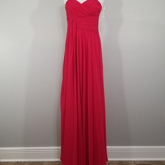 Nwt Jill Stuart Dress Sweetheart Strapless Ball Gown Size 10 Womens Red New $458 - Picture 9 of 15
